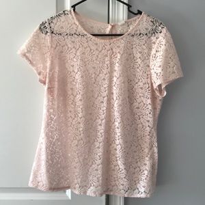 Baby Pink Lacey Top